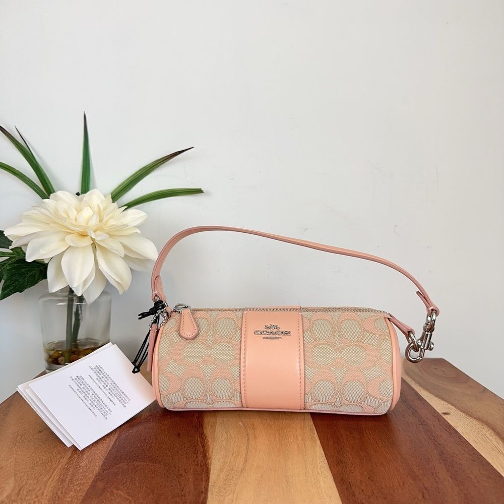 NWT Coach‎ Nolita Barrel Bag In Signature Jacquard